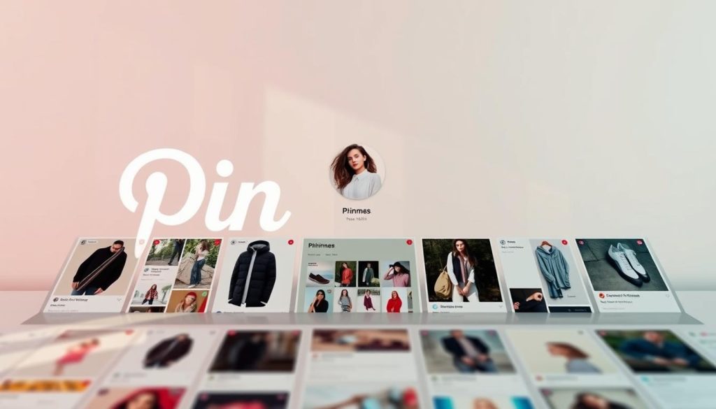 A beautifully crafted Pinterest profile for the clothing brand "Pincomes", showcasing an engaging and visually optimized layout. In the foreground, a well-curated selection of product images presented in a clean, grid-like arrangement, each capturing the essence of the brand's style. The middle ground features a captivating cover image, a high-quality lifestyle photograph that invites viewers to immerse themselves in the brand's aesthetic. The background is a soft, pastel-toned gradient, creating a visually soothing and cohesive overall presentation. Lighting is natural and diffused, with a slight vignette effect to draw the eye towards the center of the frame. The entire scene conveys a sense of sophistication, professionalism, and attention to detail, perfectly encapsulating the "Pincomes" brand identity.