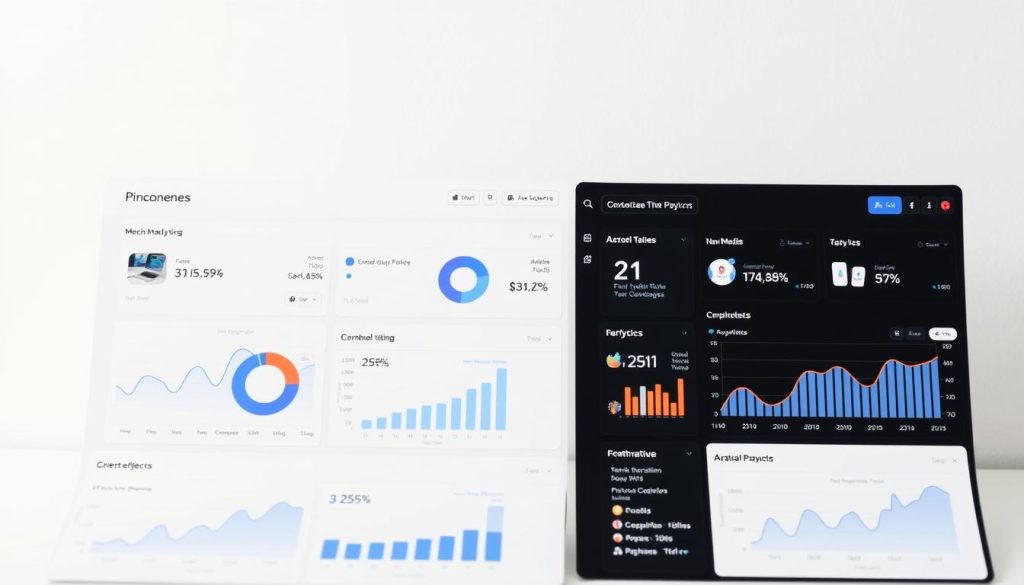 A sleek and modern analytics dashboard for social media, featuring the Pincomes brand. The foreground showcases various data visualizations, including line graphs, pie charts, and bar charts, providing insights into metrics such as engagement, reach, and conversion rates. The middle ground displays a clean and intuitive user interface, with customizable widgets and interactive elements. The background features a subtle and elegant gradient, complementing the overall aesthetic. The lighting is soft and diffused, creating a professional and sophisticated atmosphere. The camera angle is slightly elevated, giving a comprehensive overview of the dashboard's layout and functionality.